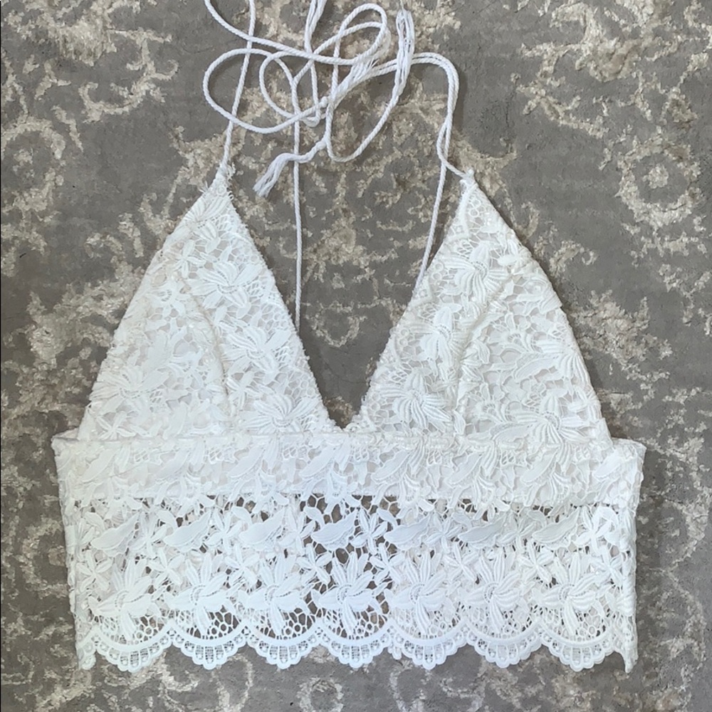 Lace Halter Top FINAL SALE CLOSING CLOSET